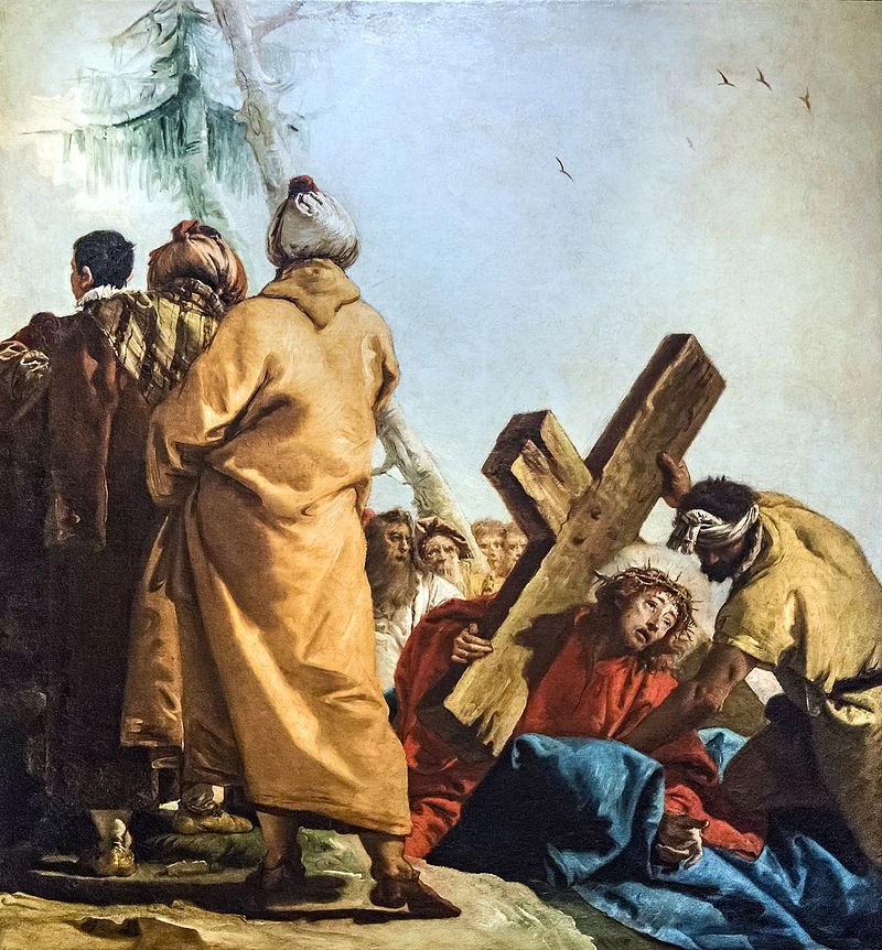 Chiesa di San Paolo, Venezia - Oratorio del Crocifisso, VIA CRUCIS VII, Gesù cade per la seconda volta